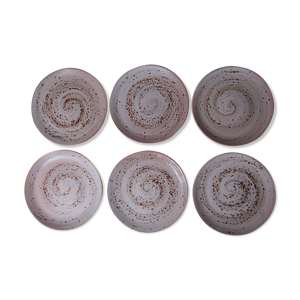 set de 6 assiettes plates