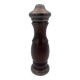 Vintage pepper mill in wood and silver, fisher silversmith 1937, italy
