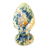 Pomme de pin, céramique, terre cuite émaillée, couleurs mêlées, vives,32cm