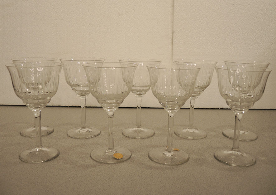 9 Old Stemmed Glasses – Cut Pattern – Villeroy Boch