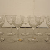 9 Old Stemmed Glasses – Cut Pattern – Villeroy Boch
