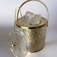Dior style lucite ice bucket with tongs, Italy, 1970