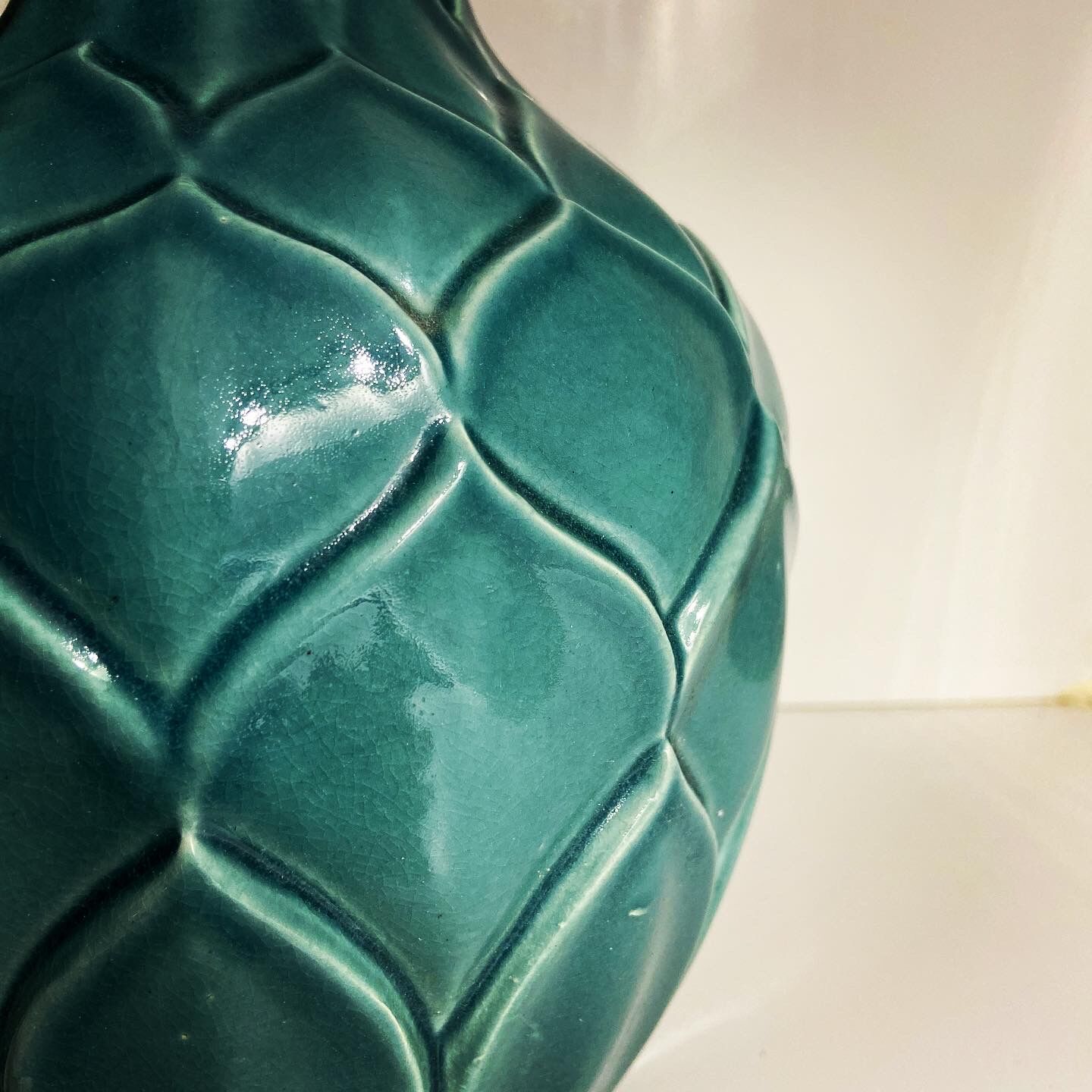 Vase artichaut art déco céramique Saint Clément