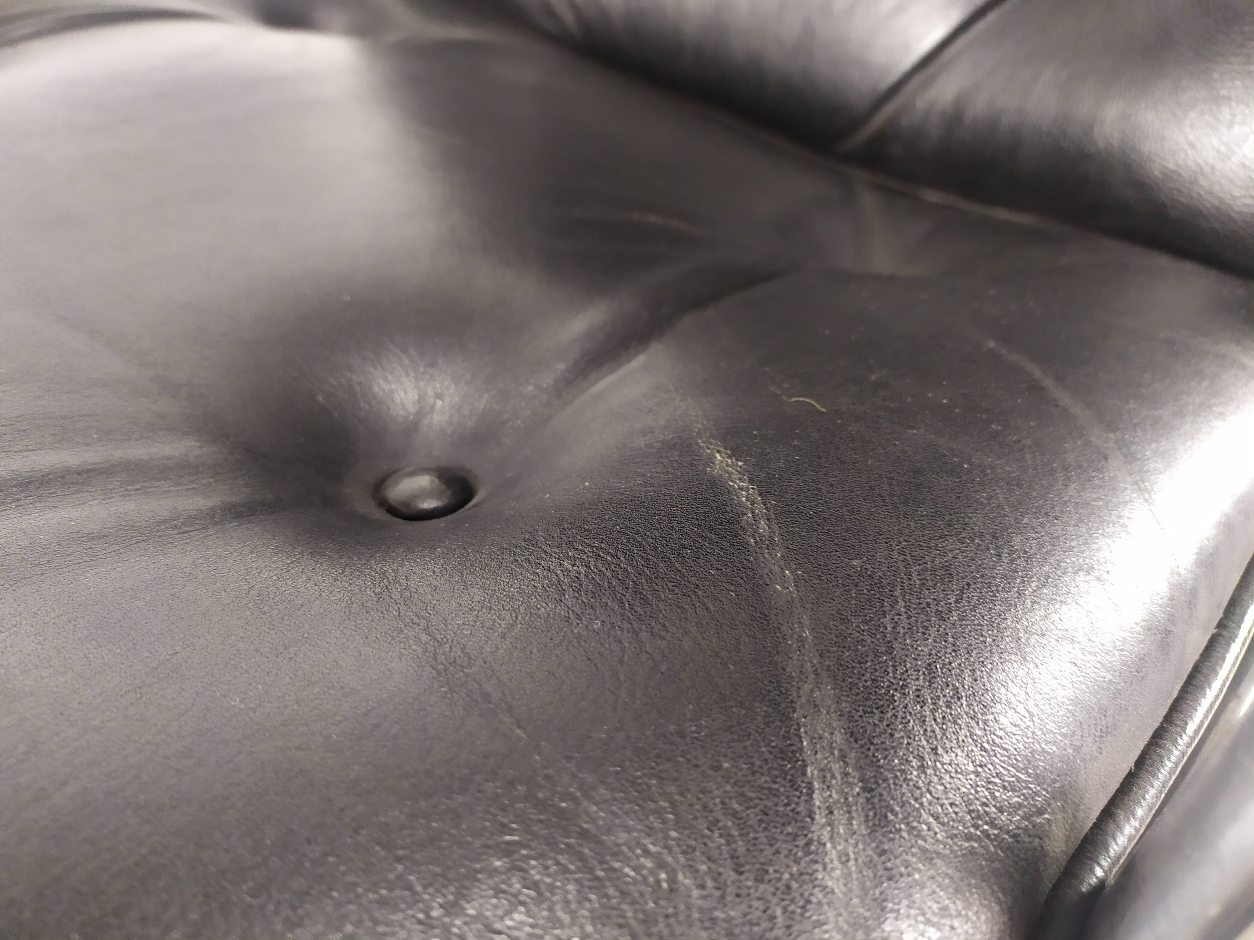 Eames leather lobby chair