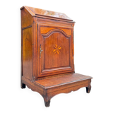 Oratory Furniture, Pray to God In Walnut And Marquetry Louis XIV Period XVIII Eme Century