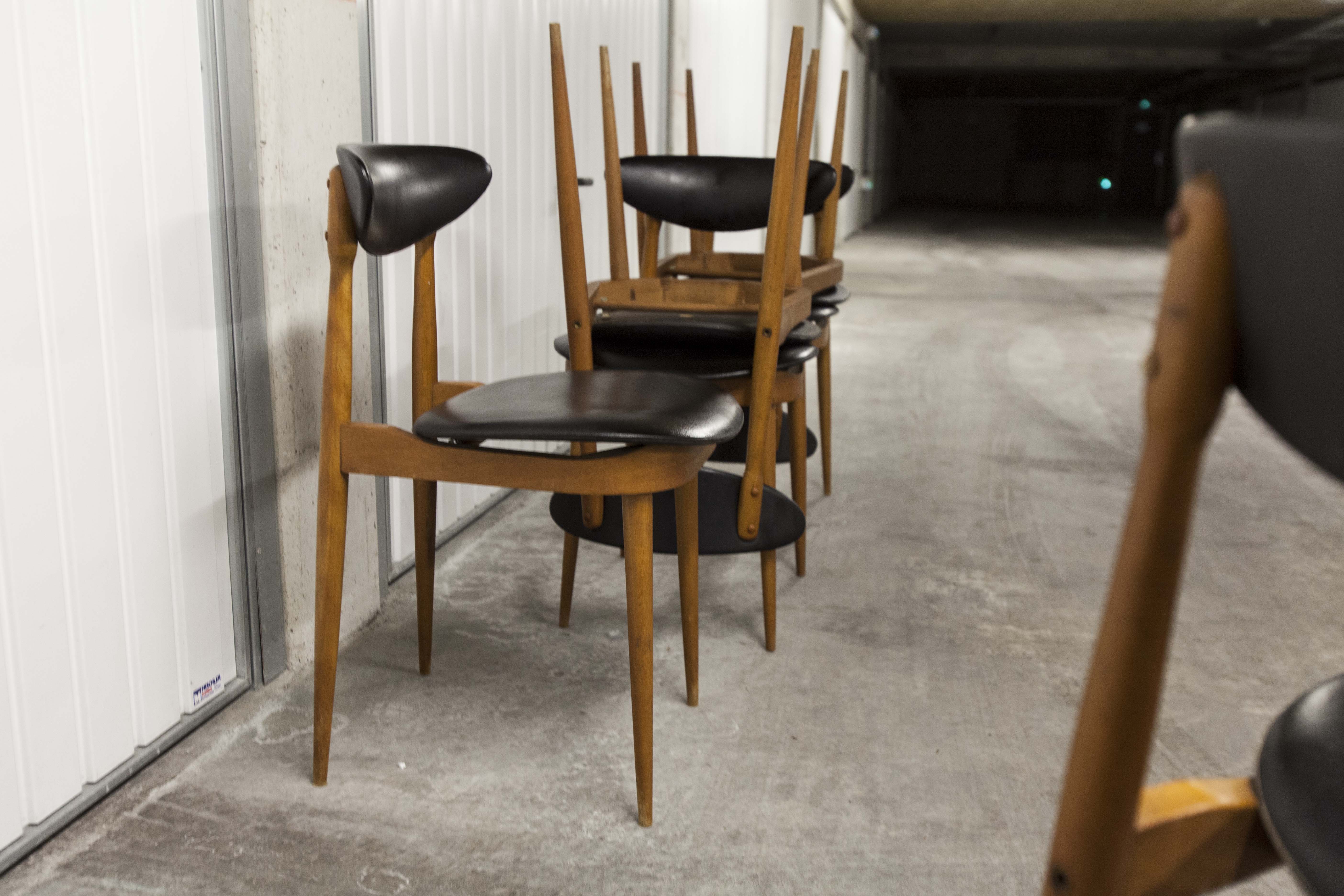 6 chairs Baumann Unicorn