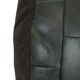 Pouf rond vintage patchwork simili cuir 49 cm