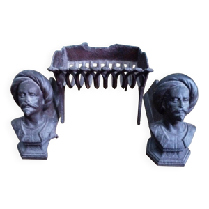 Chenets tête de Zouave