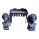 Chenets tête de Zouave
