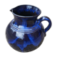 Pitcher in ceramic blue 5-litre varnished