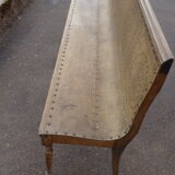 Bistro bench with backrest