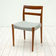 1960s Swedish garmi teak dining chairs by Nils Jonsson for Troeds, set of 6