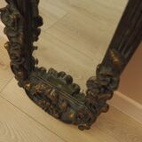 Mirror in a wooden frame, Italian design, 1960s, manufactured in Italy