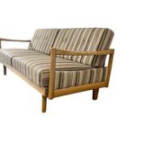 Vintage extendable wooden sofa / sofa / KNOLL sofa