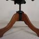 Oak office chair with adjustable spring system and height adjustment, 1950s.