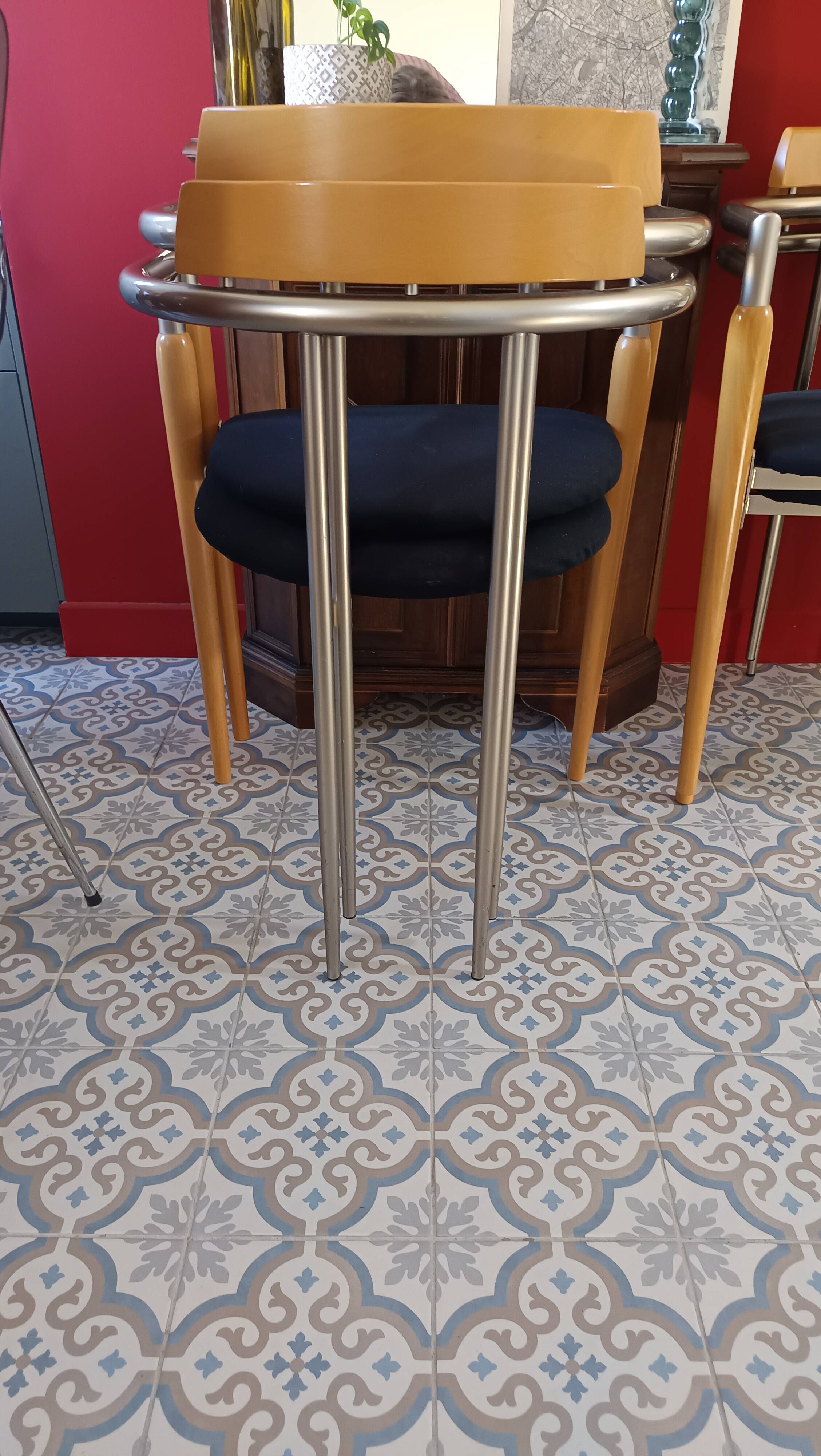 Chaises vintage Effezeta 80'S