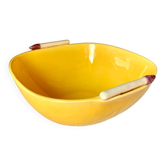 Saint Clément yellow asparagus slip salad bowl