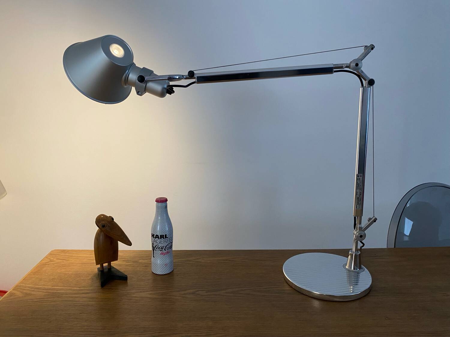 Tolomeo mini led desk lamp on designer base By Lucchi & Fassina excellent condition