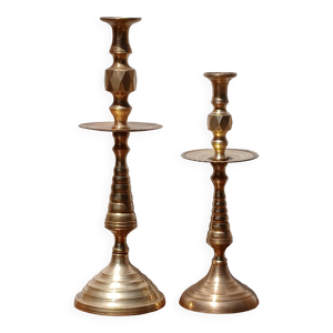 Paire de chandeliers - bronze