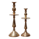 pair of vintage bronze candlesticks from the 1940s