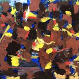 Tableau peinture abstraite XXe