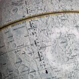 Vintage lunar globe made in u.s.a., 30 cm on base