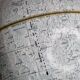 Vintage lunar globe made in u.s.a., 30 cm on base