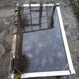 table basse verre et metal