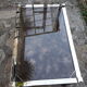 table basse verre et metal