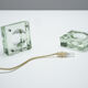 Small cubosfera glass lamp circa 1990