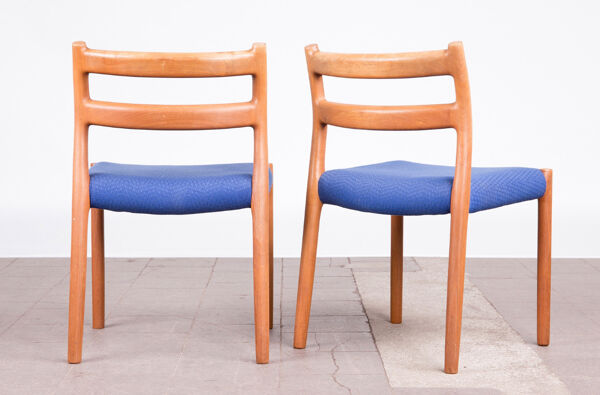 4 chaises en teck Niels Otto Møller
