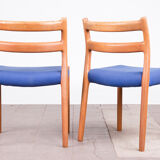 4 chairs model 84 teak Niels Otto Møller