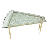 Mid-Century Modern Chiseled Glass Coffee Table Attr. Max Ingrand by Fontana