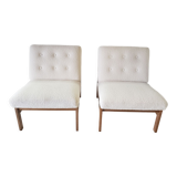 Paire de chauffeuses scandinave par Ole Gjerlov Gnudsen 1960