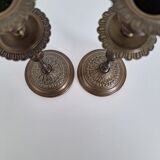 Vintage brass candle holders