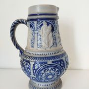German sandstone jug decoration medieval kings