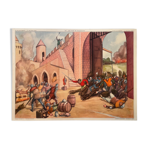 Affiche scolaire Duguesclin - charles