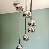 Large waterfall chandelier, design Hans-Agne Jakobsson, 1960-70