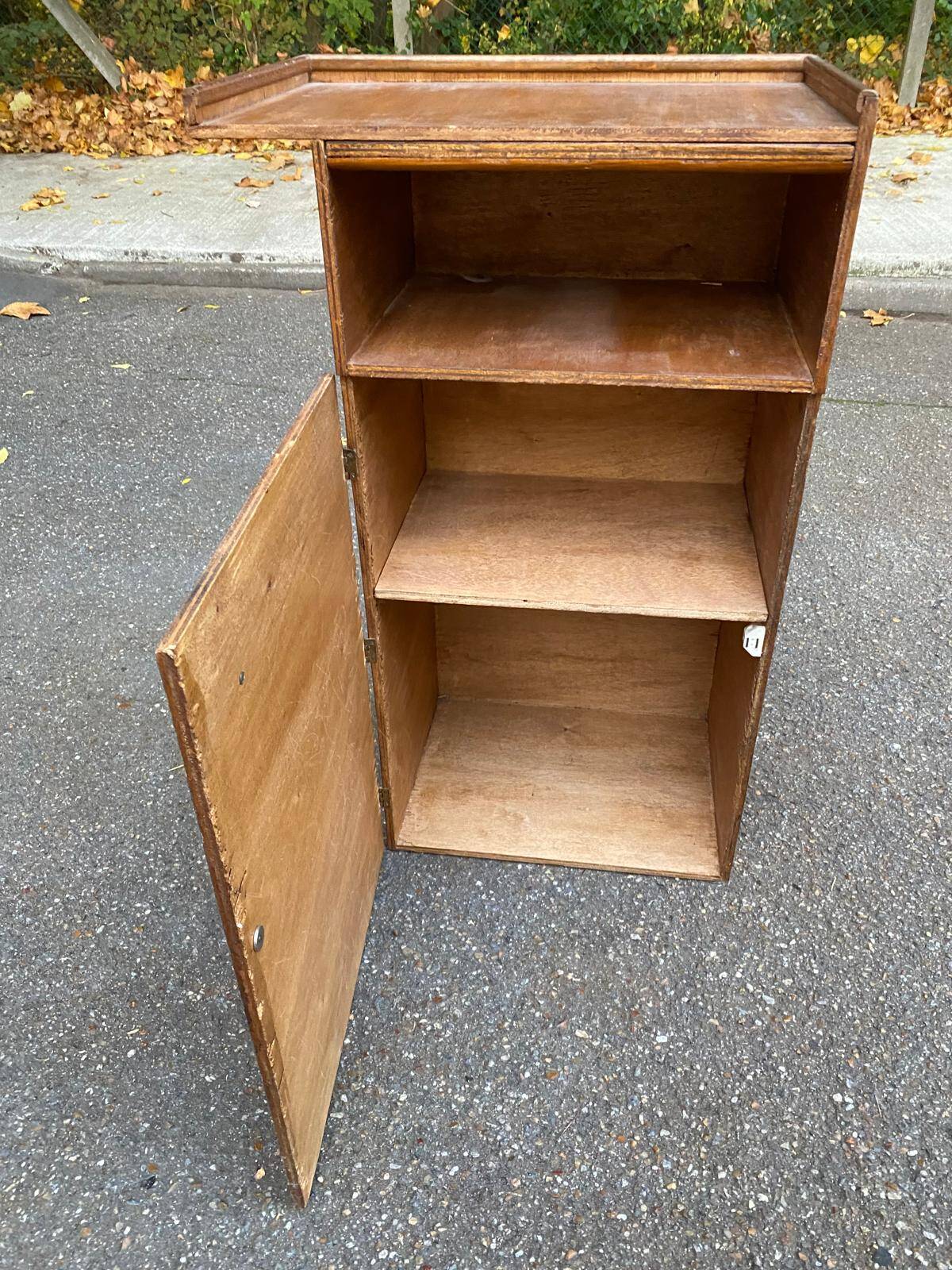 Scandinavian oak shelf, 1960s