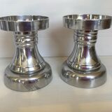 Pair of silver candle holders