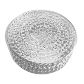 Plafonnier rond en verre moulé