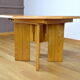 Table de repas en orme vintage Maison Regain, 1980