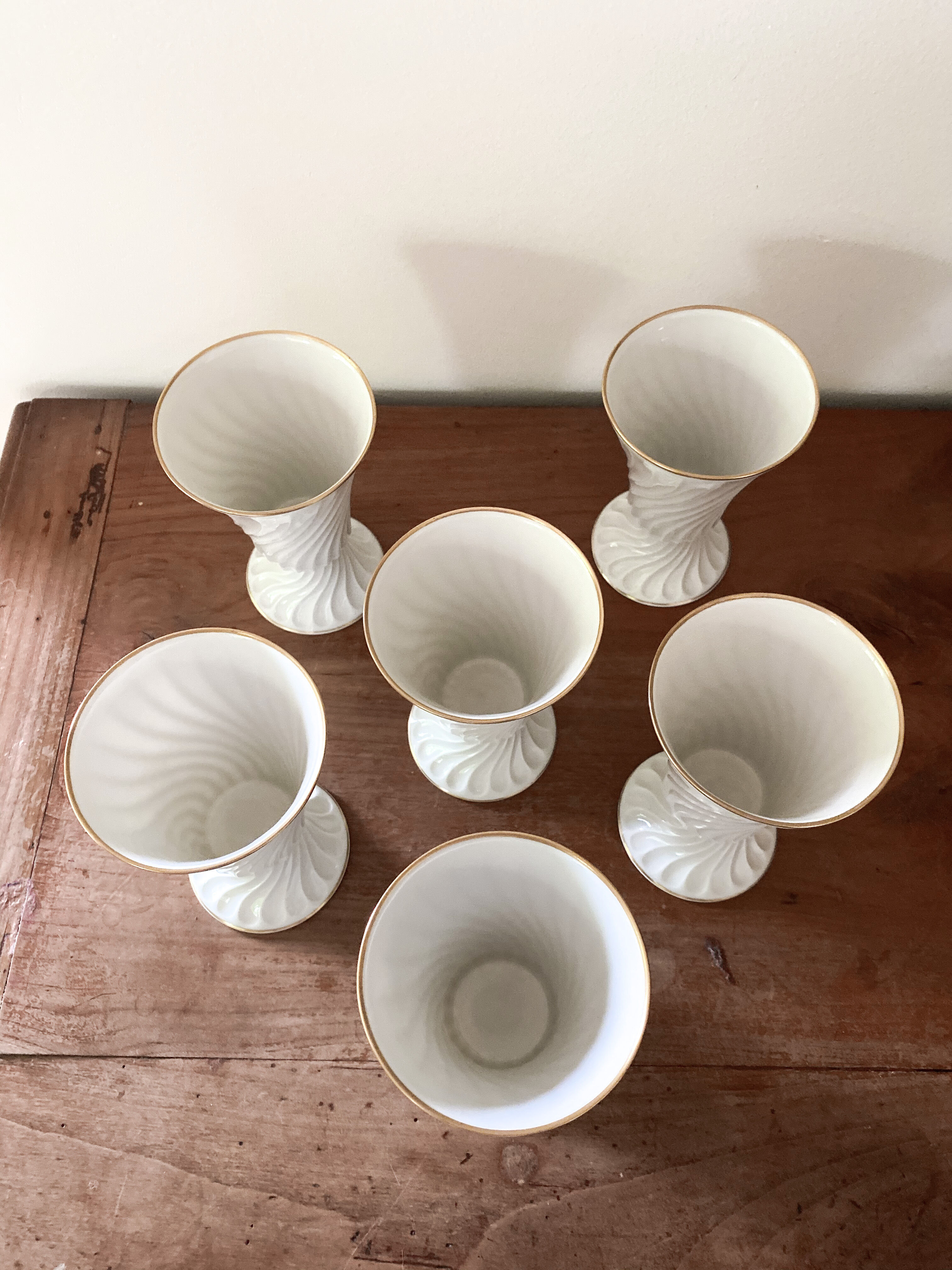 Lot 6 mazagrans Haviland porcelain from Limoges