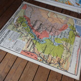 Old school map "Le Massif Central" No.2 Hatier