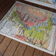 Old school map "Le Massif Central" No.2 Hatier