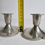 Pair of Just Andersen designer candlesticks, Denmark