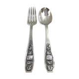 Couverts d'enfant en argent indochine