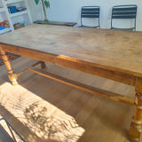 Table ancienne de ferme en chêne 8-10 personnes