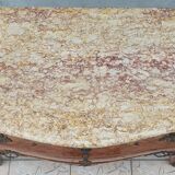 Louis XV curved chest of drawers in rosewood marquetry