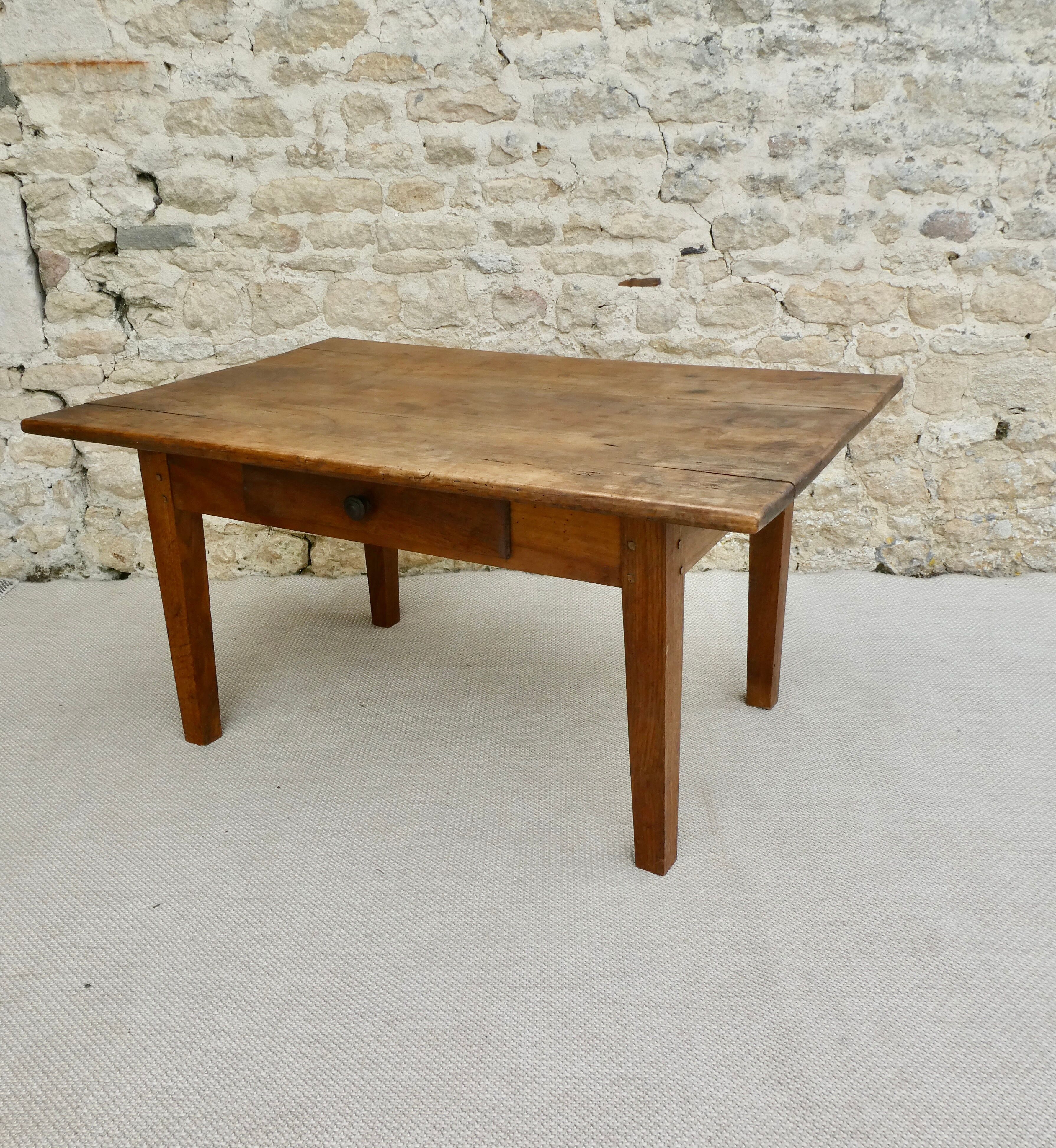 Farmhouse coffee table, walnut
